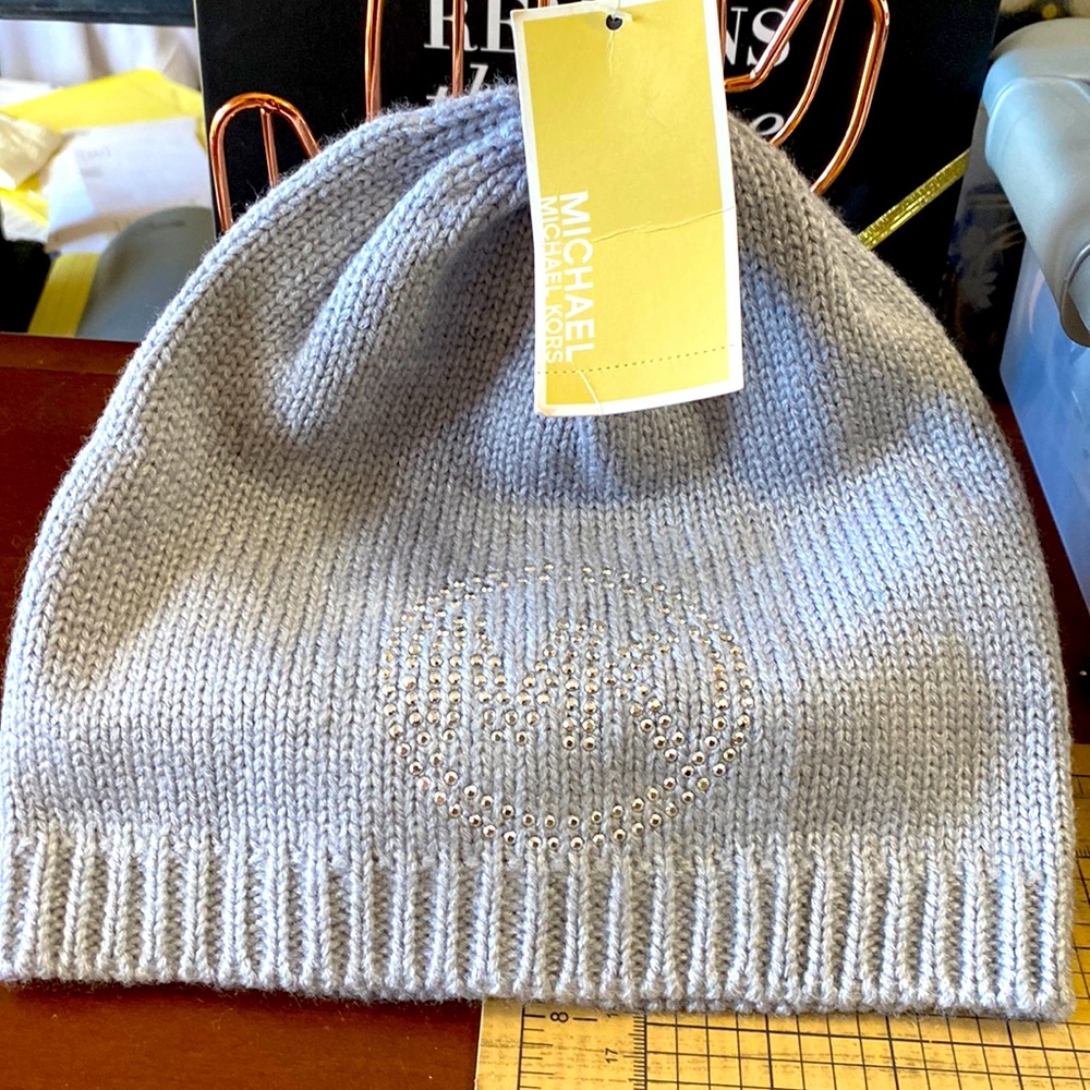 Michael Kors gray hat.